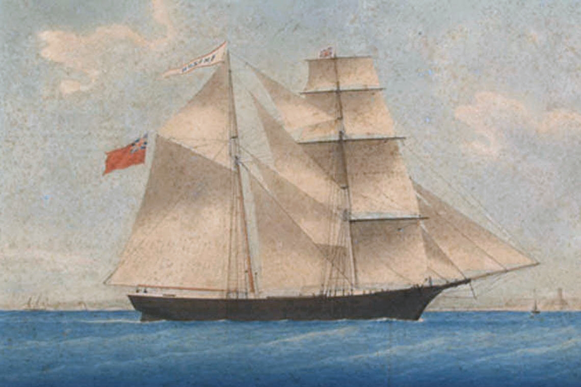 Mary Celeste as the Amazon, 1861