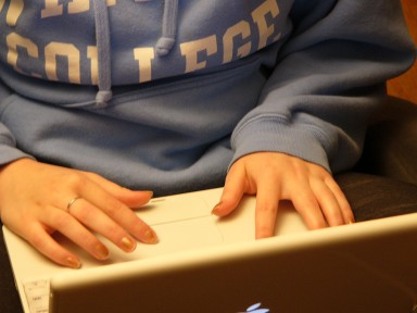 Student at Keyboard